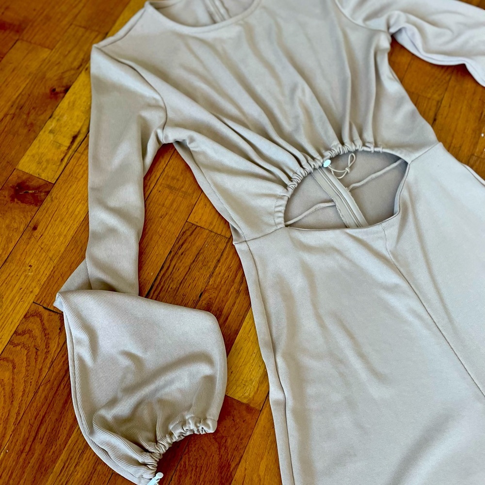 Zara W & B collection cut out jumpsuit